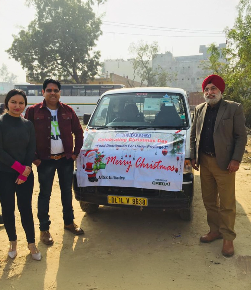 Christmas celebration organised as part of Exotica Housing's CSR activities