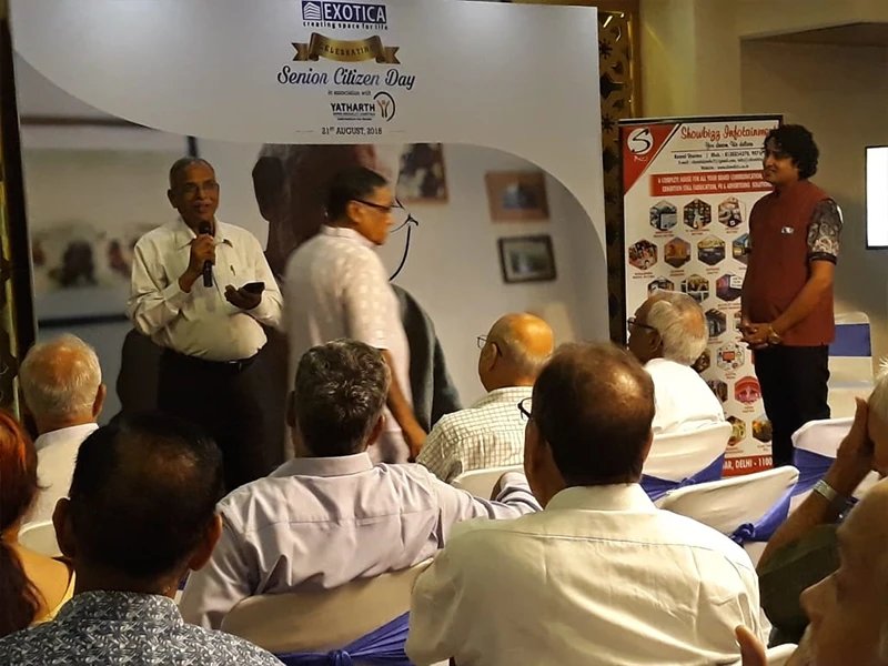 Exotica Housing event photo 11, celebration with residents and team, Noida